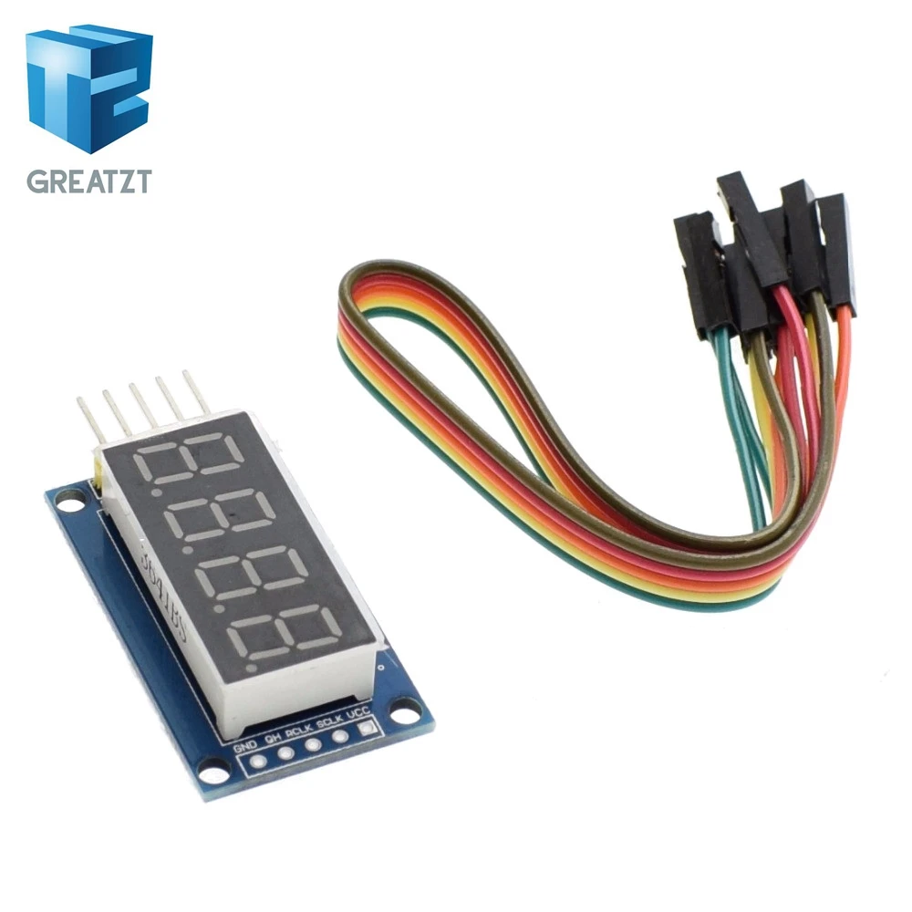 

GREATZT 4 Bits Digital Tube LED Display Module Four Serial for Arduino 595 Driver