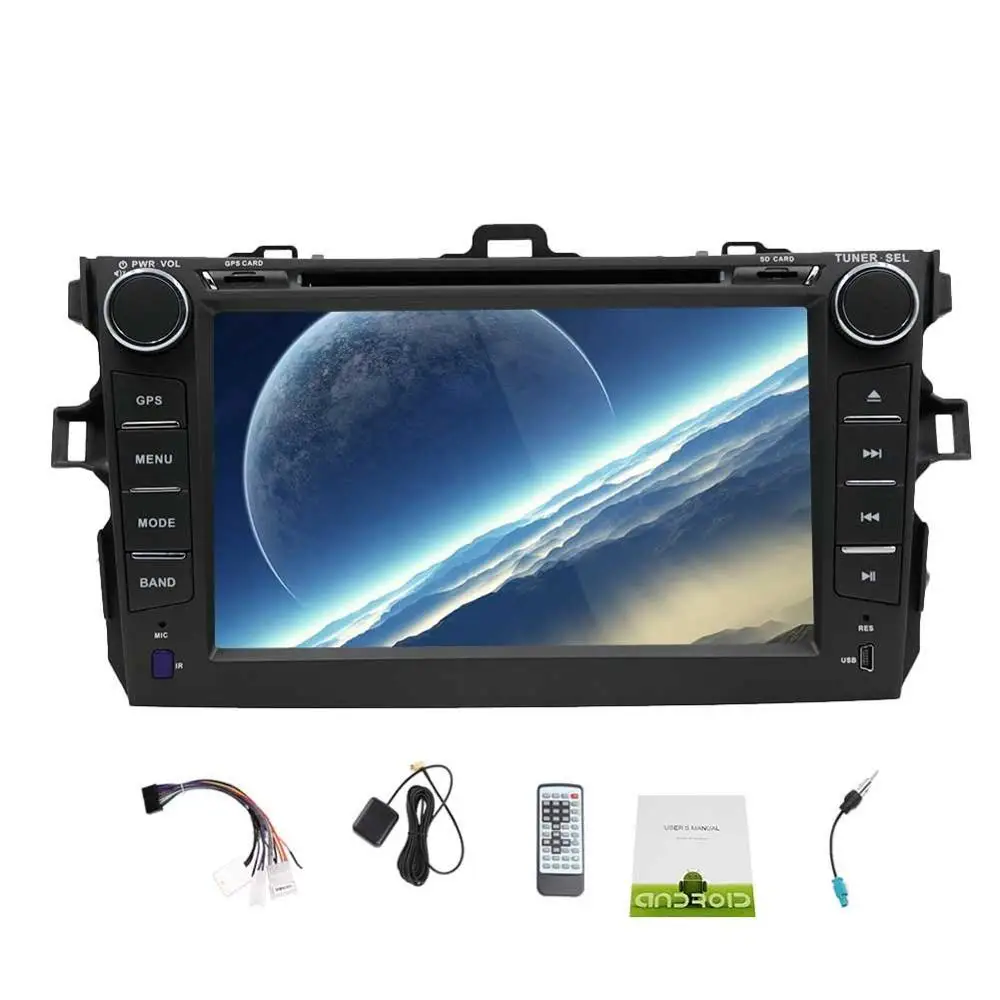 Android 5.1 For Toyota Corolla Car Stereo Radio In Dash Double Din GPS Navigation System Bluetooth headunit WiFi Mirror-Link