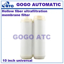 Frente Universal membrana de ultrafiltração purificador de água para uso doméstico filtro de membrana de ultrafiltração de fibra Oca 10 polegada