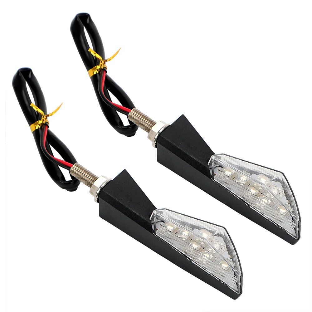 

ITimo 1 Pair 7 LED Turn Light Motorcycle Flasher Motorbike Indicator Light Turn Signal Lamp Amber Universal Super Bright