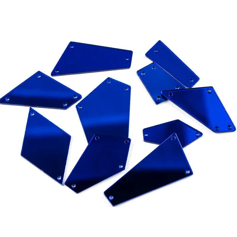 Sapphire 30 шт./пакет акриловое зеркало для пришивания на искусственных камнях