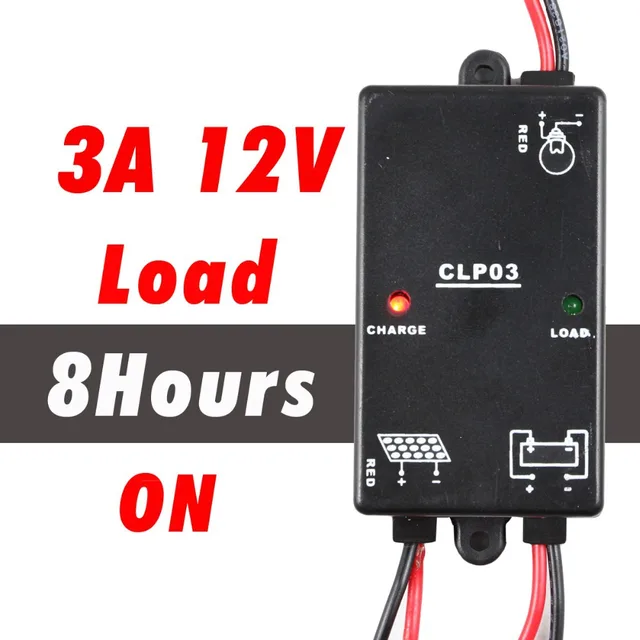 Us 6 0 Solar Controller 3a 12v Panel Lighting Timer Load On 8 Hours From Dark For Garden Yard Lights Control Cmp03 In