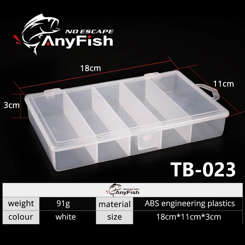 Коробка для рыболовных снастей ANYFISH TB-023/TB-049 18*11*3 см/18*15,5*3,5 см Приманка крючки коробка для хранения приманки Чехол для рыболовной снасти