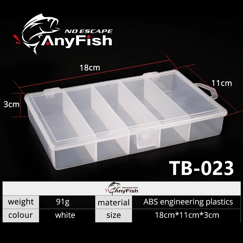 Ящик для рыболовных снастей ANYFISH TB 023/TB 049 18*11*3 см/18*15 5*3 5 см коробка приманки