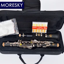 MORESKY Clarinet Eb tone soprano clarinet Hard Rubber Body Material eb