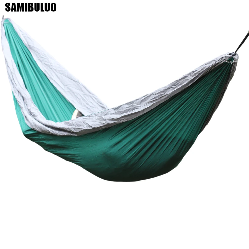 

Hiking Camping Hammock Portable Nylon Hamac Hanging Outdoor Double Person Leisure 270*140cm