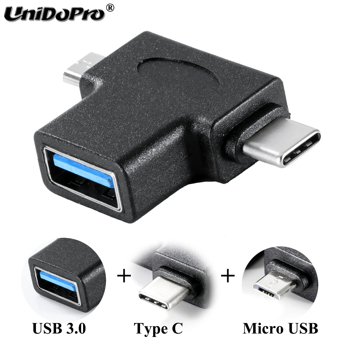 Micro USB OTG adaptador cable para blackberry Passport