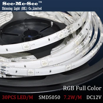 

RGB Full Color,50M/lot,SMD 5050 LED Strip,DC12V IP65 Waterproof 30LED/M, LED Flexible light , Total 50M, SMDT-5050-Q30