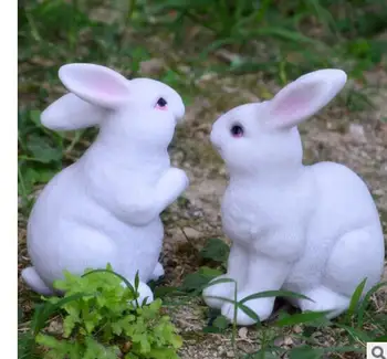 

sets grassland Rabbit furnishings resin crafts bonsai small sculpture micro-landscape bonsai rabbit decoration crafts sculpture