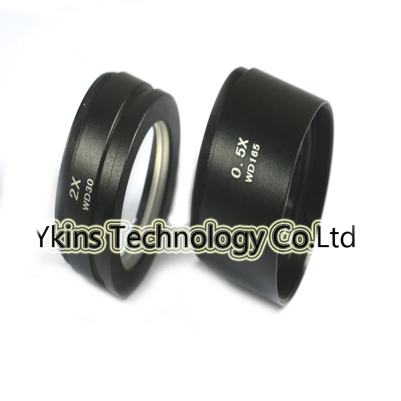 

WD165 0.5X WD30 2.0X Stereo Microscope Auxiliary Objective Lens (48mm) Thread For Binocular Trinocular Stereo Microscope