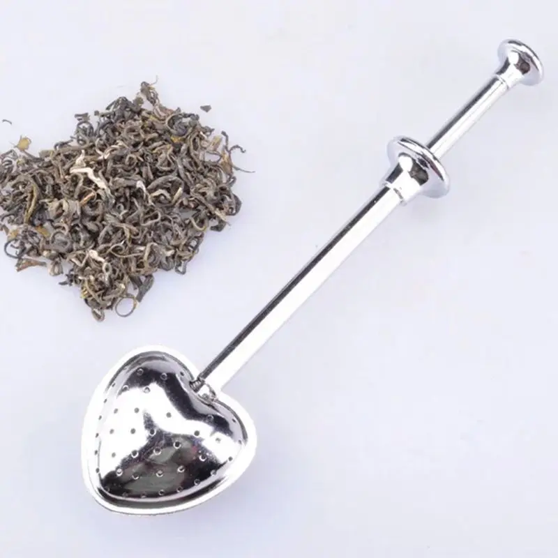 

Leaf Tea Infuser Spoon Heart Shape Stainless Steel Loose Tea Strainer Filter