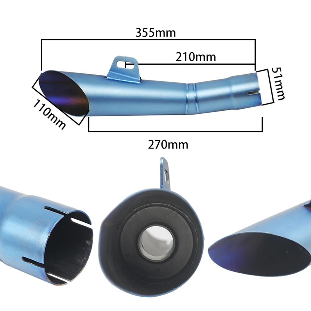 ZSDTRP 51mm Universal de la motocicleta de la bici de la suciedad HP GP de escape modificado Scooter akrapovic mufla de escape para fuera de carretera de Motocross