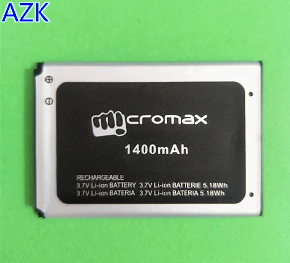 

AZK 3.7V 1400mAh D306 Battery for Micromax D306 Bolt d306 Phone battery Replacement High quality