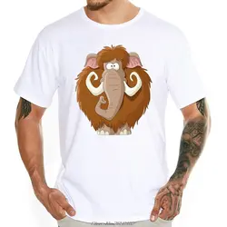 Мужская Летняя модная дизайнерская футболка с изображением мамонта высокого качества для мальчиков, милая детская футболка с героями