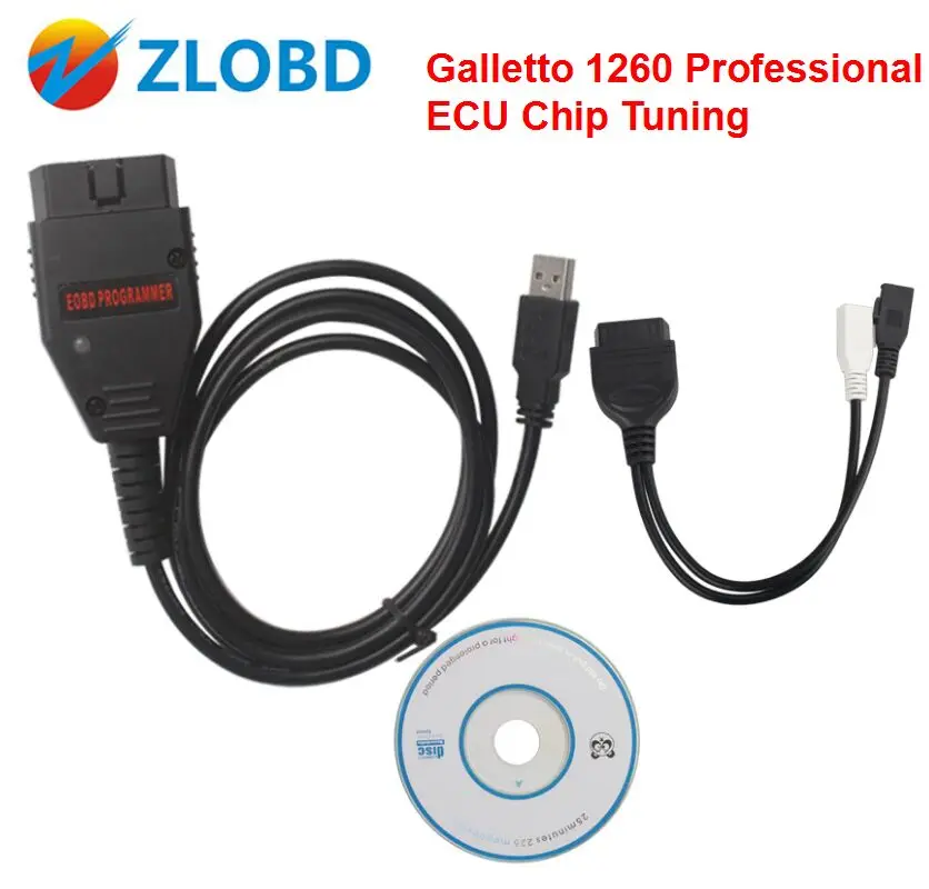 Топ продаж Galletto 1260 ECU чип тюнинг интерфейс с несколькими языками Настройка EOBD инструменты Galletto 1260 сканер ECU