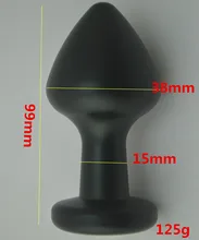 Dia 38 MM Big Metal Anal Butt Plug In Adult Games For Couples Fetish Erotic Porno