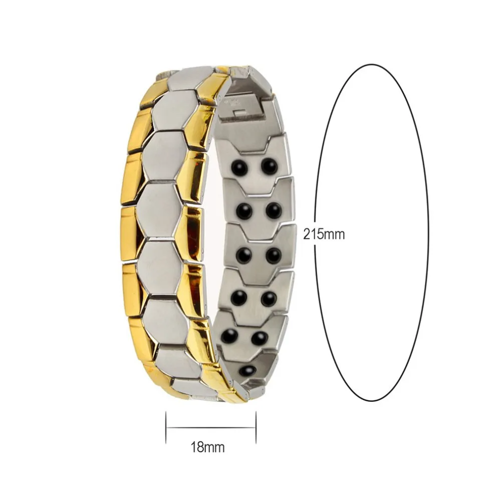 Модные ювелирные изделия, Магнитный титановый Биоэнергетический браслет для мужчин, кровяное давление, медицинские браслеты, браслеты для мужчин и женщин