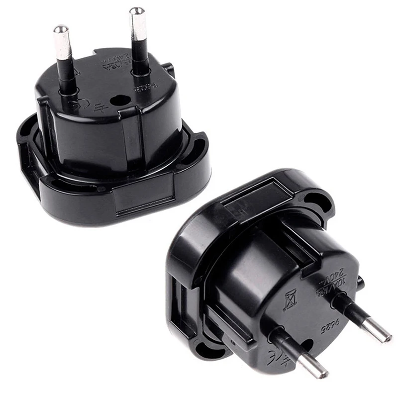 UK to EU Euro Plug Connector 2 Pin AC Power Plug Adaptor Travel Power Plug Adapter UK to EU Adaptor Converter Portable Converter