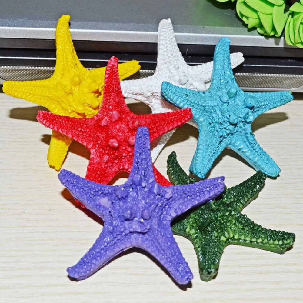 

1 Pcs High Quality Beach Mixed Color Overlord Steamed Starfish Star Fish Craft Table Decor Aquarium