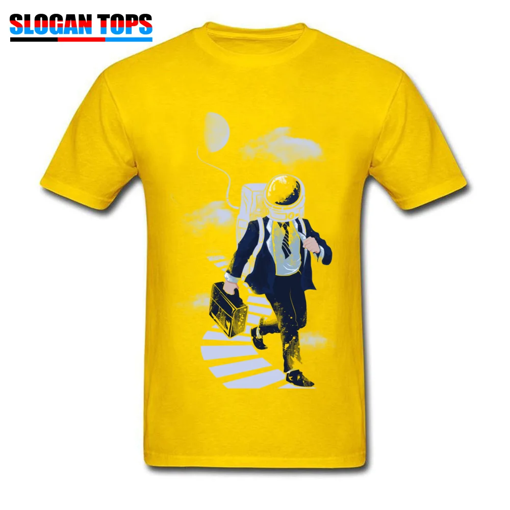 SummerFitness Tight Short Sleeve Tops Shirts Summer Brand New Crew Neck 100% Cotton Tshirts Men Top T-shirts The sky traveler  The sky traveler yellow