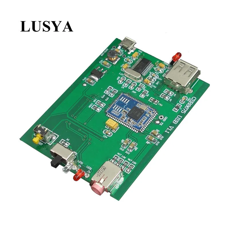 

Lusya Bluetooth 5.0 CSR8675 Transmitter USB input Support APTX HD 24BIT transmission T0276
