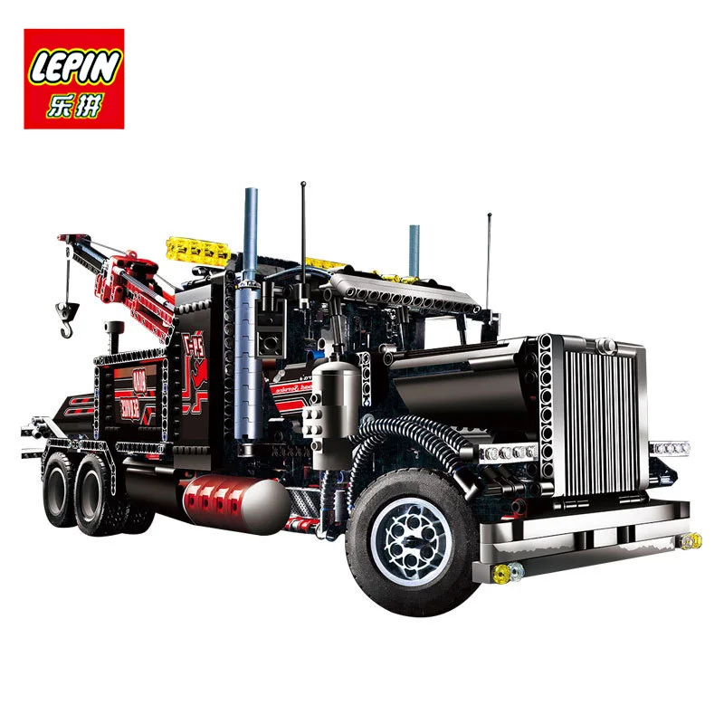 LEPIN 20020 1877Pcs Technic Mechanical Ultimate Series The American Style Heavy Container Trucks Building Blcoks Bricks Toys american-blocks-toys : image LEPIN 20020 1877Pcs Technic Mechanical Ultimate Series The American Style Heavy Container Trucks Building Blcoks Bricks Toys american-blocks-toys