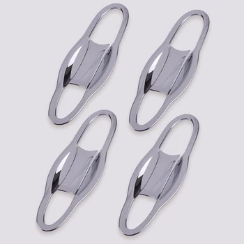 

beler 8pcs/set Chrome Plated Outer Door Handle Surrounds Bowl Cover Trim Frame Fit for Jeep Cherokee KL 2014-2019 Car Styling