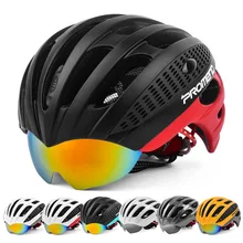 PROMEND Cycling Goggles Helmet Ultralight Integrally-molded Bicycle Helmet 3 Lens MTB Bike Helmet 27 Vents 285g Casco Ciclismo