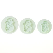 Снеговик надпись в форме печенья прессформы 3D печенья резка для теста домашний декор Еда помадка форма для выпечки инструмент 3 шт./лот