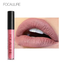 FOCALLURE-rouge à lèvres mat, Pigment brillant, étanche, longue durée, violet foncé, noir, rouge velours, liquide mat