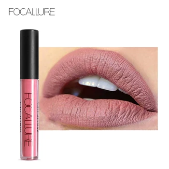 

FOCALLURE Waterproof Long-lasting Lip Gloss Pigment Dark Purple Black Red Velvet Matte Liquid Lipstick