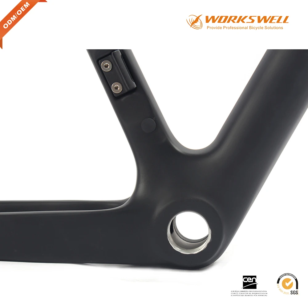 Excellent T800 Carbon Fiber 700C Road Bike Cyclocross Disc Frame with Seat Post and Fork UD Grey Matt Size 56mm 3 Excellent T800 Carbon Fiber 700C Road Bike Cyclocross Disc Frame with Seat Post and Fork UD Grey Matt Size 56mm 3