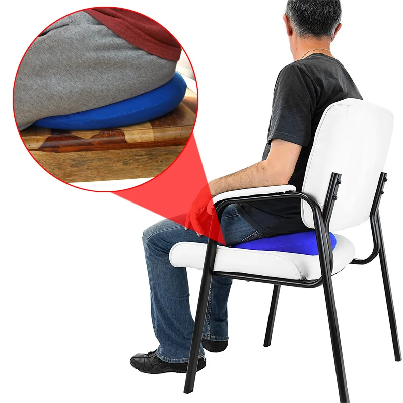 

Inflatable Ring Round Pillow Chair Pad Hip Support Medical Hemorrhoid Seat Massage Cushion with Pump Dropshipping DFA