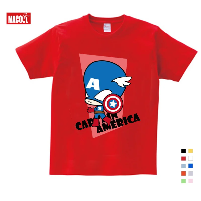 Free shipping 2019 t-shirt Superman/Batman/spider man/captain America /Hulk/Iron Man / t shirt Boy Girls Printing T-shirt 3T-9T