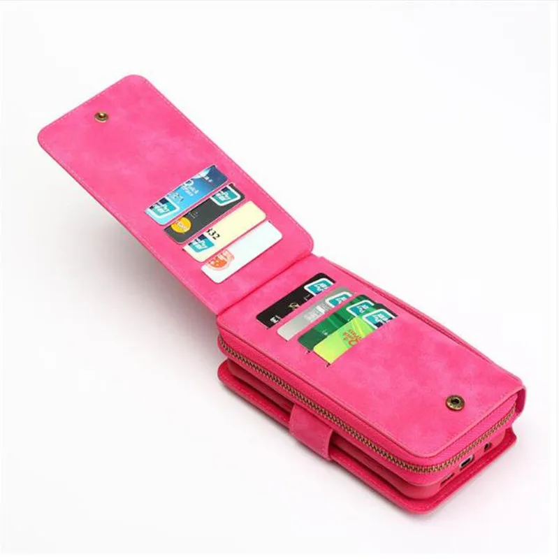 Многофункциональный кожаный чехол BRG для Samsung S4 S5 S6 S7 EDGE S8 S9 NOTE4 NOTE5 Note8 кошелек на