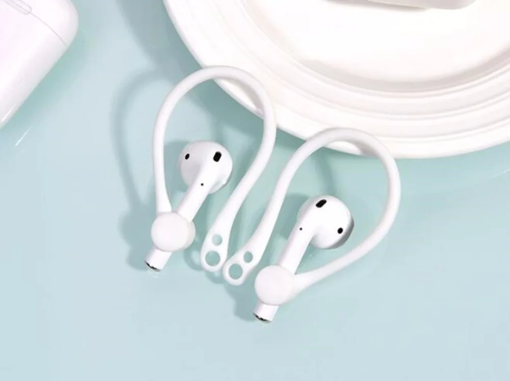 1 Pair Silicone Anti-lost In-Ear Eartips Earbuds Ear Hook Earphone Earhook Holder for Apple Airpods Air Pods Accessories
