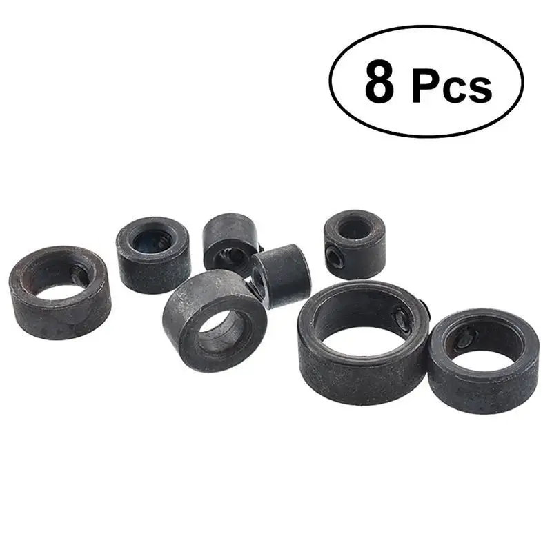 

8Pcs General Tools Instruments Bit Limit Ring 3-16mm Drill Stop Assortment with Small Wrench for Drill Bits Consistent Drilling