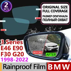 Для BMW 3 серии BMW E46 E90 F30 G20 полное покрытие противотуманная пленка зеркало заднего вида дождестойкий автомобильные аксессуары 318i 320i 325i 328i 330i