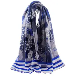 Мода 2017 Для женщин зимний шарф Для женщин длинные scarv платок шелковый с принтом Шарфы для женщин полиэстер шарф люксовый бренд шарфы Новый