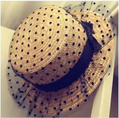Летние женские шляпы на плоской подошве, соломенная шляпа, Панама, стиль cappelli, сбоку, с бантом, пляжная кепка, кепка для девушек - Цвет: 13