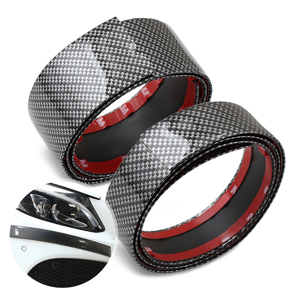 

Carbon Fiber Rubber Soft Black Bumper Strip DIY Door Sill Protector Edge Guard Car Stickers For Mini Car Styling Accessories