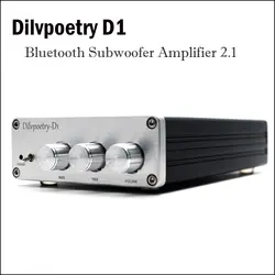 Dilvpoetry D1 дома Bluetooth аудио усилитель Hifi усилитель сабвуфера 2,1 профессиональный Мощность усилитель предусилитель аудио усилитель