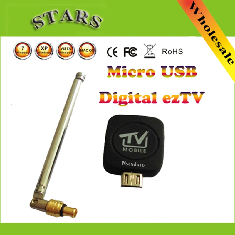 Ультра мини микро USB DVB-T тюнер приемник Цифровой Мобильный стример ez ТВ тюнер приемник Стик для Android 4,1 выше