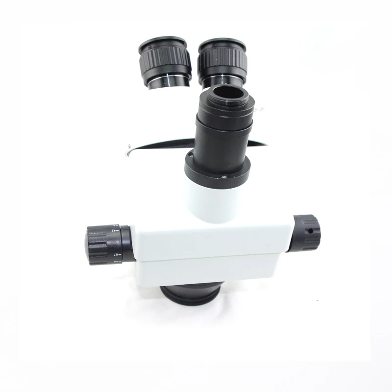 3.5X 7X 45X 90X Simul фокусное расстояние электронный телефон ремонт промышленный Тринокулярный Стерео микроскоп головка с 0.5X 2.0X объектив