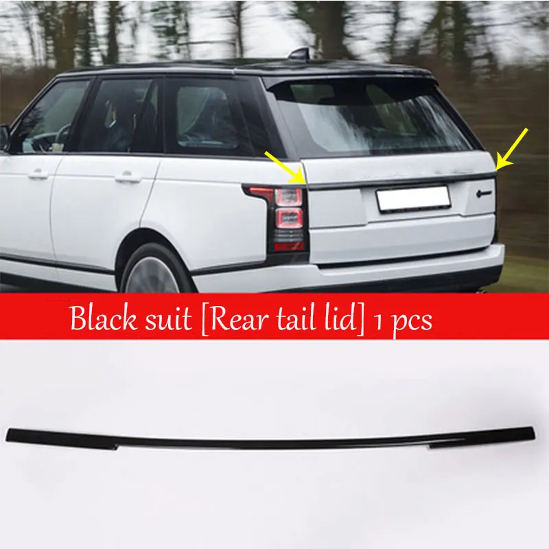 

Gloss Black ABS Rear Tail Door Decoration Strips For Landrover Range Rover Vogue L405 2013-2017 Car-Styling
