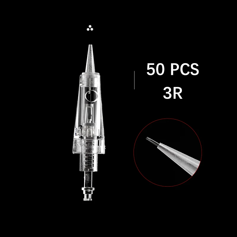 50 шт./лот патрон роторная микро игла 9 pin/12 pin/36 pin/нано картридж Замена для дермы ручка микро иглы татуировки - Габаритные размеры: 1013RL