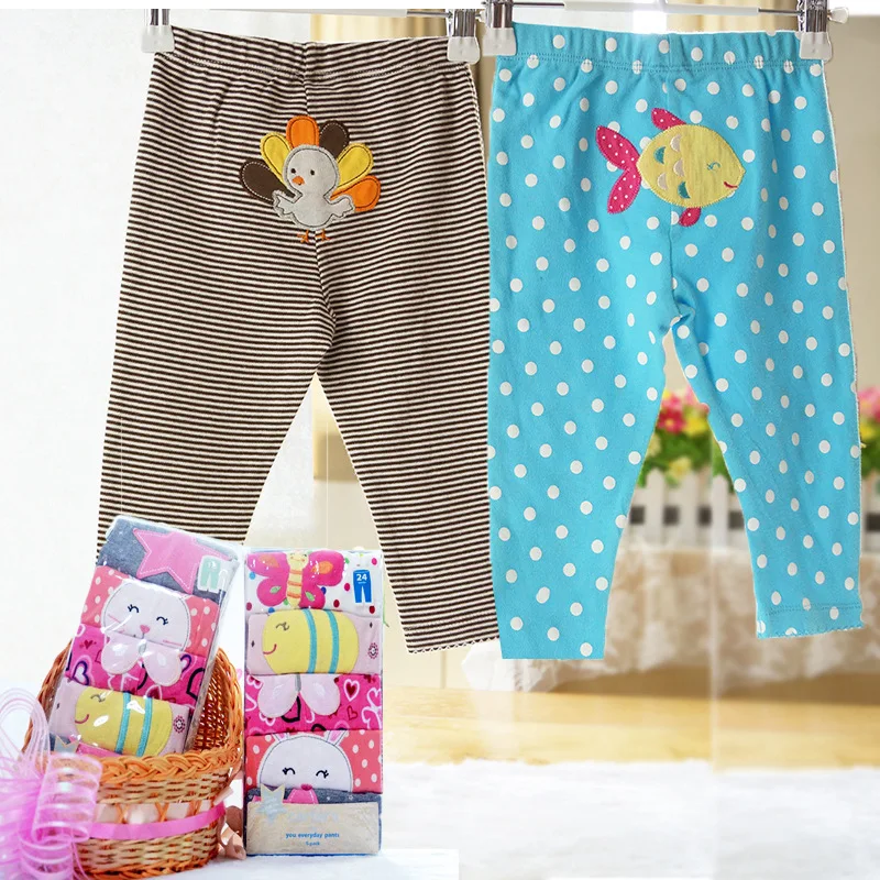 Летние штаны для малышей, 5 шт./партия модные Хлопковые Штаны для малышей милые штаны для новорожденных мальчиков с героями мультфильмов одежда для маленьких девочек от 0 до 24 месяцев