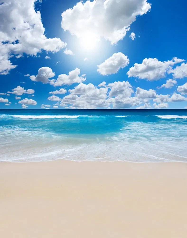 

5x7ft Sea Beach Sky Photography Backdrops Photo Props Studio Background