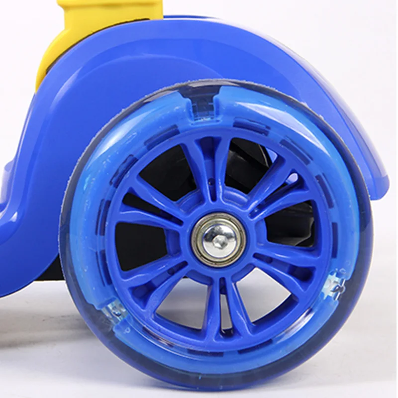 Disney Children's Scooter Tricycles For Children Tricycle Folding Scooter Adjustable Height PU Wheel Wheel Flashing 3-10year old (4)