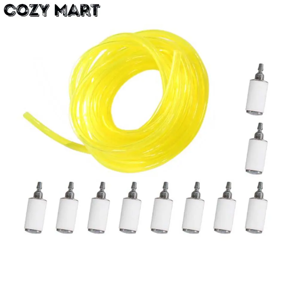 

6 Meter 1/8" x 3/16" 3mm x 5mm Tygon Gasoline Fuel Line Hose Filter Kit For ST HUS Poulan Homelite Zama Trimmer